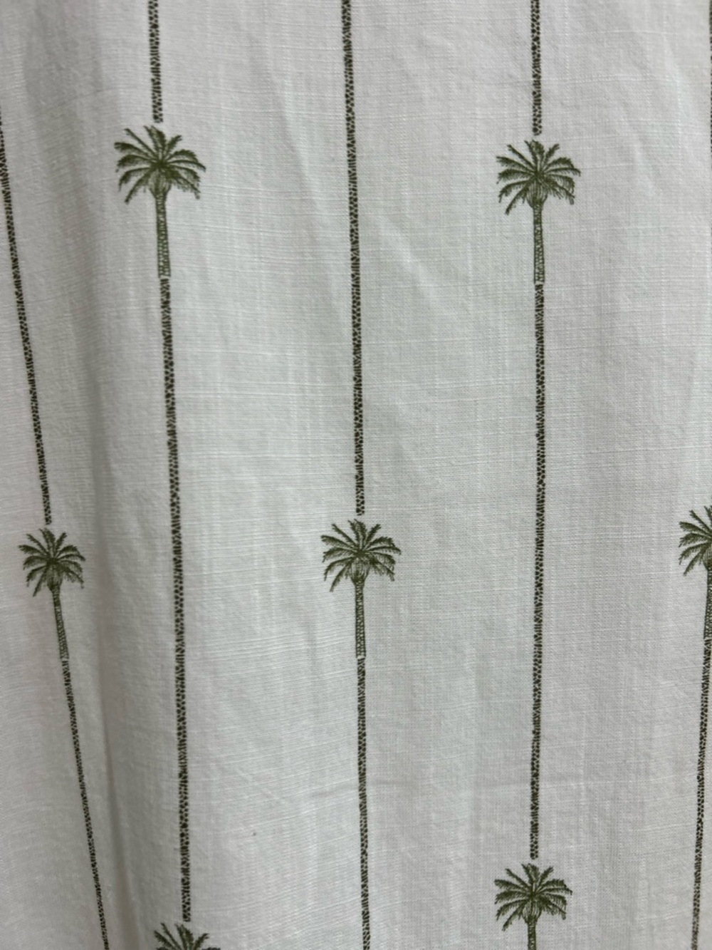 blue island White Palm-Print Open Front Lightweight Jacket - Picture 6 of 7